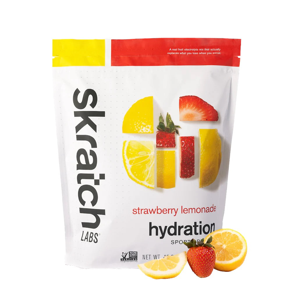 SKRATCH HYDRATION 60 SERVING BAG-STRAWBERRY LEMONADE