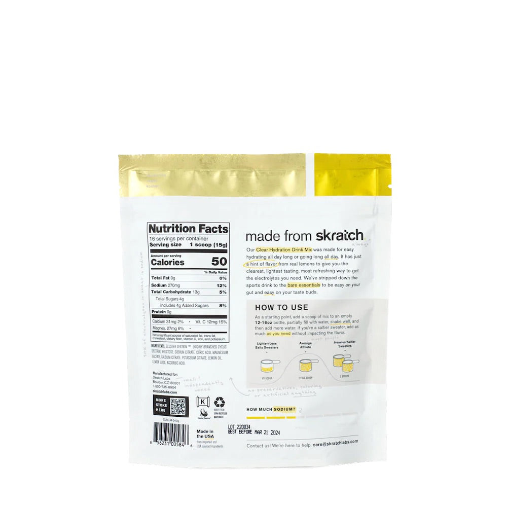 SKRATCH CLEAR SINGLE SERVING BAG-HINT OF LEMON