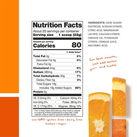 SKRATCH HYDRATION 20 SERVING BAG-ORANGE