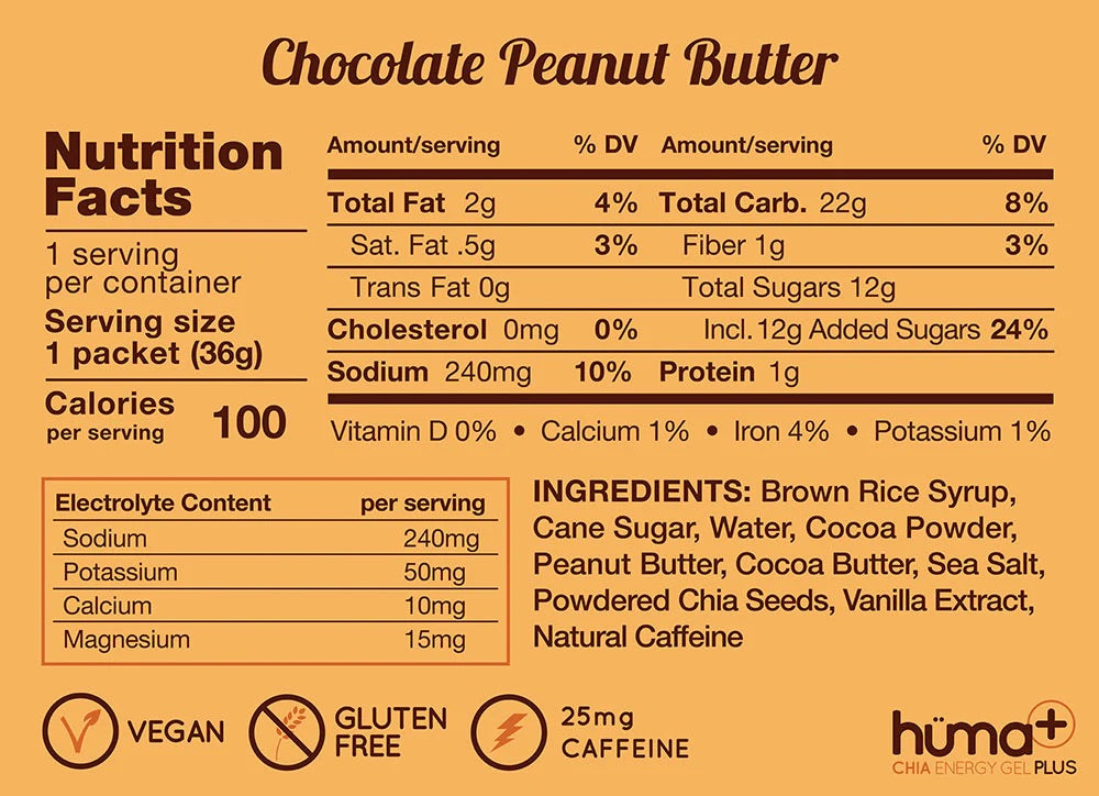HUMA GEL+-CHOCOLATE PEANUT BUTTER
